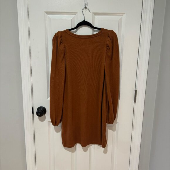 Nine West Long Sleeve‎ Burnt Orange Dress - Size Medium - Picture 5 of 5